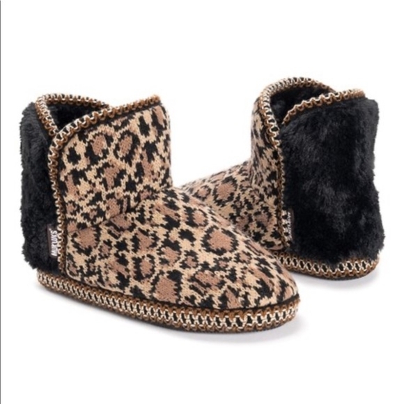 Muk Luks Slipper Booties - Leopard Print | Size 10 | NWT - Picture 3 of 5